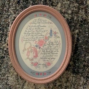 Walking with Grandma Plaque Pre Owned